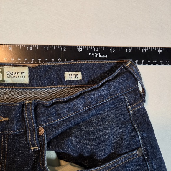 Ariat Jeans Mens 33x30 Blue M5 Legacy Straight Leg Dark Wash Western Cowboy - Picture 5 of 8